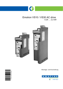Emotron VS10 / VS30 AC drive