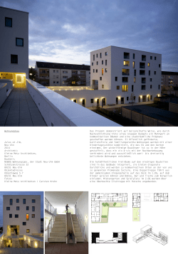 Wohnungsbau Jules et Jim, Neu-Ulm 2014 Architekt: Kleine Metz