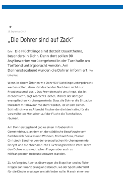 Die Dohrer sind auf Zack