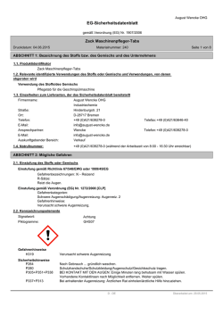 EG-Sicherheitsdatenblatt
