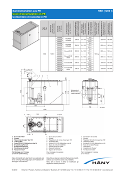 HSE (1200 l) Sammelbehälter aus PE Cuve d`accumulation en PE