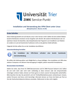 Grafische Anleitung zur VPN