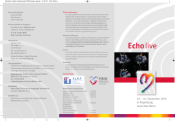 Echolive - diaplan