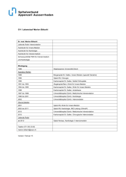 CV / Lebenslauf Marion Bötschi