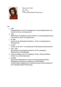 Marion Aicher-Jakob Tel. - Ludwigsburg