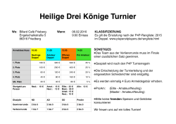 Heilige Drei K&ouml;nige Turnier