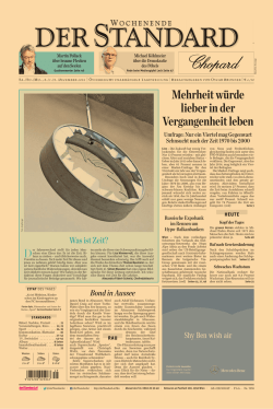 Mehrheit würde lieber in der Vergangenheit leben