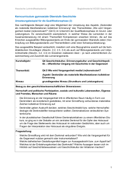 Umsetzungsbeispiel Geschichte, Qualifikationsphase (3) ( PDF / 146