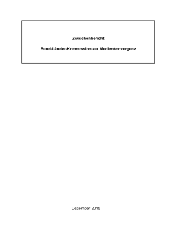 Zwischenbericht der Bund-Länder-Kommission