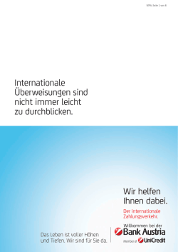 Internationale &Uuml;berweisungen sind nicht immer leicht