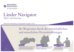 Länder Navigator - Warth & Klein Grant Thornton AG