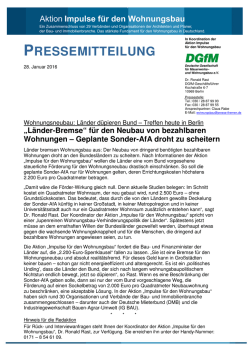 Länder blockieren bezahlbares Wohnen in Deutschland