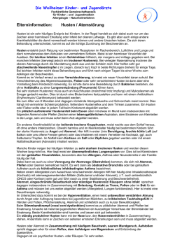 Husten / Atemst&ouml;rung - Fach&auml;rztliche Gemeinschaftspraxis f&uuml;r Kinder