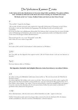 Die Verbotene Kammer - Uhrwerk