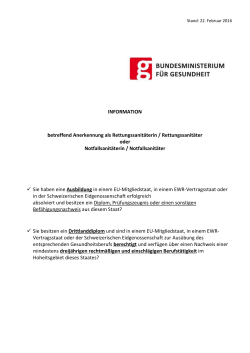SanitäterInnen Anerkennung (22.2.2016) PDF