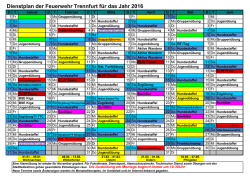 Jahresdienstplan 2016 - Freiwillige Feuerwehr Trennfurt