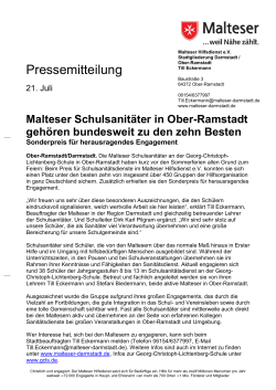 2015-07-21 Malteser SSD Preis an Ober-Ramstadt