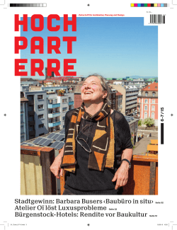 Stadtgewinn: Barbara Busers ‹ Baubüro in situ › Seite 32 Atelier Oï