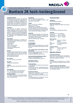 Technisches Merkblatt PDF