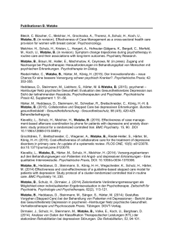 Liste Publikationen