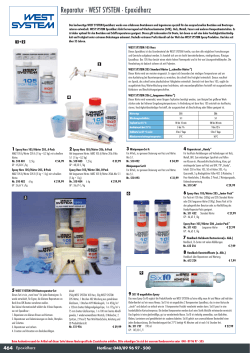 Reparatur . WEST SYSTEM . Epoxidharz