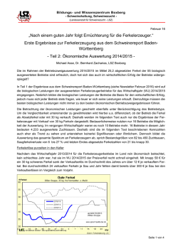 Ferkelerzeugerbetriebe Teil 2