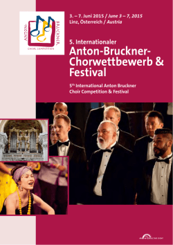 Anton-Bruckner- Chorwettbewerb & Festival