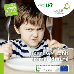 Irgendwer zahlt immer (drauf)!