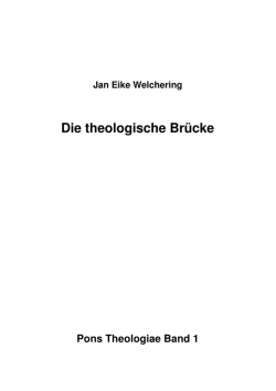 Die theologische Br&uuml;cke