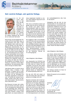 Sehr verehrte Kollegin, sehr geehrter Kollege,