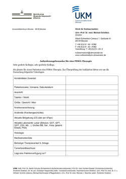 PSMA-Therapie - Universit&auml;tsklinikum M&uuml;nster