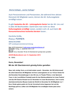 Werte Kollegin , werter Kollege! Auch Pensionistinnen und