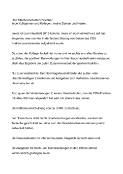 Herr Stadtverordnetenvorsteher, liebe Kolleginnen und Kollegen