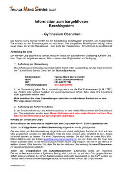 Informationen Chips Gymnasium Oberursel