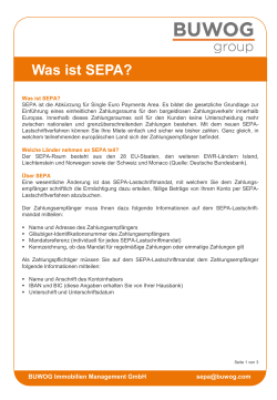 Was ist SEPA?