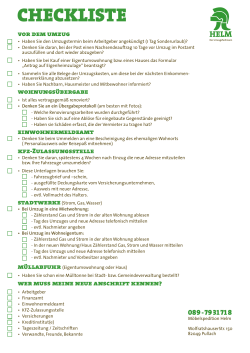 Helm Checkliste als PDF zum Ausdrucken