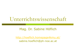Folie 1 - Sabine Höflich | Sabine Höflich