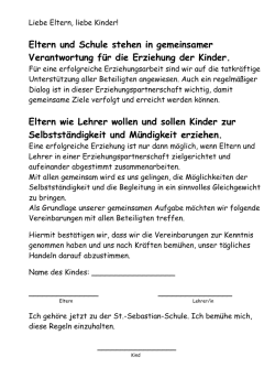 Erziehungsvereinbarungen