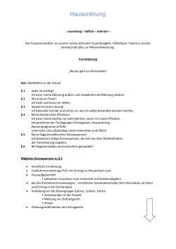 Hausordnung - GTS
