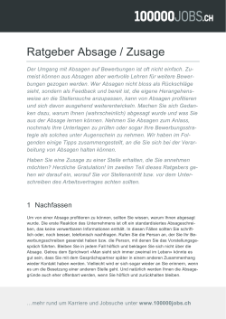 Absage & Zusage