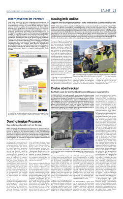 BAUVIT Baulogistik online Diebe abschrecken Durchgängige