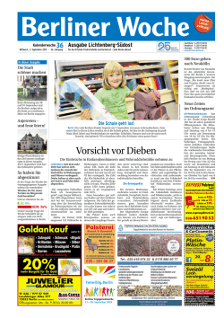 Vorsicht vor Dieben
