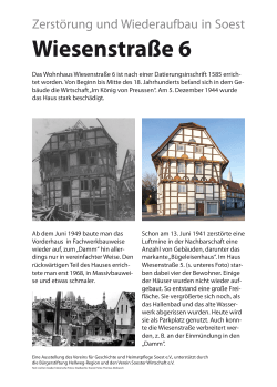 Zerstörung und Wiederaufbau in Soest