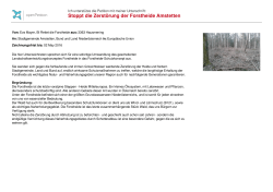 Unterschriftsbogen Stoppt die Zerstörung der Forstheide Amstetten