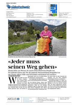Jeder muss - Pro Infirmis
