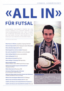 Interview mit Alessandro Facchinetti