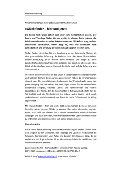 Gl&uuml;ck finden &ndash; hier und jetzt