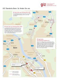 GIZ Standorte Bonn: So finden Sie uns