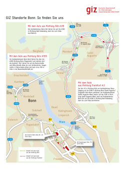 GIZ Standorte Bonn: So finden Sie uns