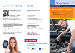 Mit uns Lehrstellen finden!